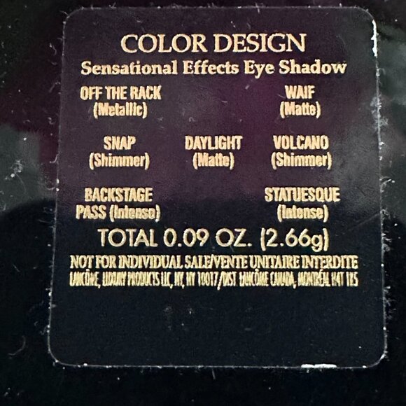 NEW Lancôme Color Design Sensational Effects Eye Shadow Palette - Picture 2 of 6